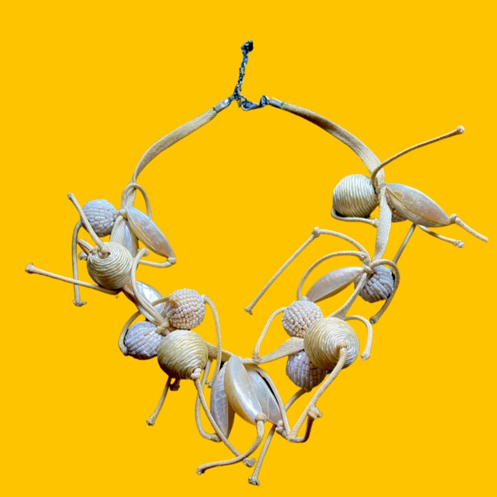 Statement Necklace Express Beaded Beach Vintage